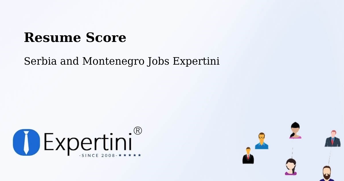 Resume Score & Job Description Match Tool – Oxbow - Serbia and Montenegro Jobs Expertini